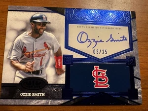 Ozzie Smith 2025 Topps Tier One SP Top Shelf On Card Auto /25 Cardinals - Bild 1 von 5