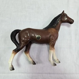 Vintage Josef Original Keramik Porzellan Pferd Brown Bay White Blaze stehend  - Bild 1 von 11