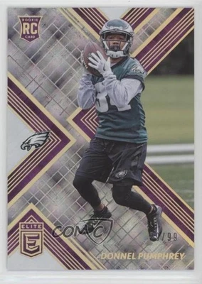 2017 Donruss Elite Rookies Purple /99 Donnel Pumphrey #174 Rookie RC - Image 1 of 2