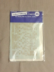 HO Scale Letraset K52 Railroad Model Heralds Gold Dry Transfer Decals OPEN UNUSE - Picture 1 of 7