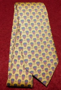 VINEYARD VINES YELLOW/RED/BLUE EST. 1862 SHIELD MOTIF TIE - DESIGNER TIES. - Bild 1 von 3