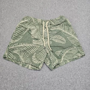 OAS Bananenblatt Frottee Kleidung grün Shorts Herren großer Kordelzug adretter Strand - Bild 1 von 8