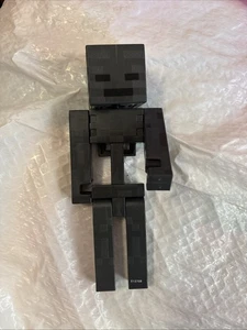 Minecraft Wither Skeleton 6" Mattel Actionfigur Jointed dunkelgrau schwarz gebraucht - Bild 1 von 3