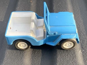 Tonka Jeep CJ-7 Press Metal Car / Truck Toy 6" Blue fold down Windshield Vtg 70s - Picture 1 of 5