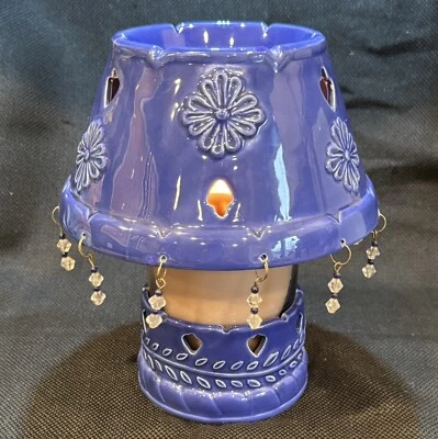 Tarro de velas grande BLUE SKY 2002 cerámica azul cuentas pantalla de lámpara colgante con base Foto 1 de 4