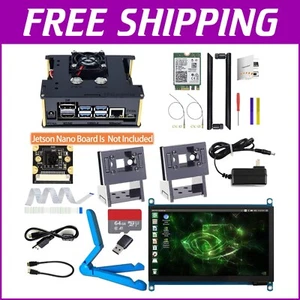 Premium Jetson Nano Development Package: Touchscreen, 64GB Storage & Cooling Fan - Picture 1 of 11