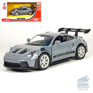 1:36 Porsche 911 GT3 RS Model Car Alloy Diecast Toy Vehicle Gift Collection Gray