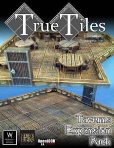 True Tiles - Set avviamento piastrelle taverna 50 piastrelle! - OpenLock - DND - Pathfinder - - Foto 1 di 7