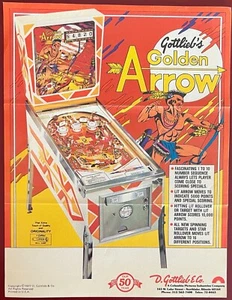 Gottlieb Golden Arrow Original Flipper Flyer 1977 - Bild 1 von 2