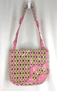 *Restauriert* Vintage Vera Bradley Rüschenblüten Messenger Umhängetasche Organizer - Bild 1 von 21