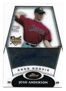 Autógrafo Josh Anderson 2008 Finest Rookie #159 Houston Astros Auto RC - Imagen 1 de 2