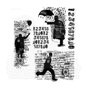 New Stampers Anonymous Tim Holtz Mounted Rubber Stamps Sideshow CMS263 - Picture 1 of 1