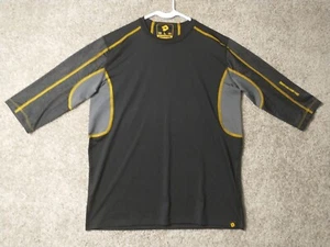 Camisa DeMarini Adulto Grande Negra Gris Día del Juego Manga Corta Béisbol Para Hombre - Imagen 1 de 14