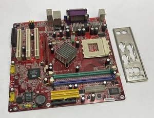 MSI MS-6777 VER: 1 Socket 462 / Socket A AMD Motherboard and Back Plate - Picture 1 of 4