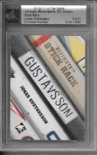 JOAN GUSTAVSSON 2010/11 IN THE GAME ULTIMATE 1/1 MASTERPIECE STICK RACK CARD 