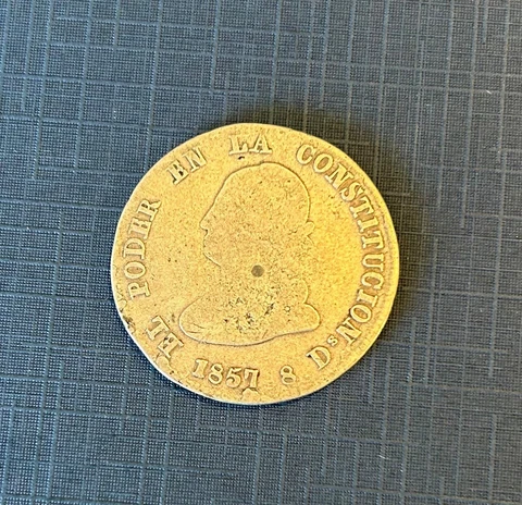 Ecuador 4 Reales 1857 Fine Coin Cover