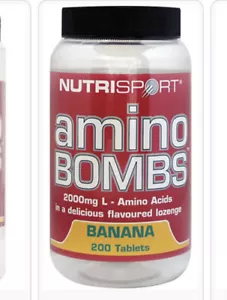 Amino Tablets 200 Muscle Growth Recovery Boost BCAA Nutrisport Bombs - Picture 1 of 9