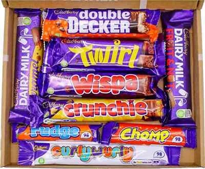 Cadbury Dairy Milk Chocolate Gift Box Hamper, Full Sized Bars,Perfect Presents - Picture 1 of 1