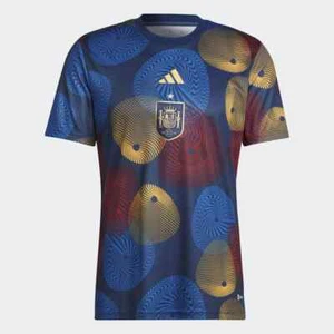 adidas Mens Shirt Spain Pre Match Football Training Large HF1421 - Picture 1 of 5