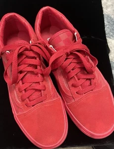 ZAPATOS DE SKATE VANS OLD SKOOL 721356 Rojo Estampado a Cuadros Mujer 6.5 - Imagen 1 de 11