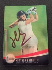 ✺Signed✺ 2018 2019 ENGLAND Cricket Card HEATHER KNIGHT Parallel WBBL 