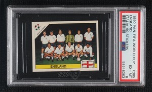 1990 Panini Italia '90 Album Stickers England #385 PSA 6