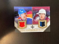 2005-06 UPPER DECK NHL GENERATIONS JARI KURRI TEEMU SELANNE DUAL JERSEYS