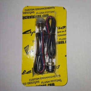 Cycle Visions - CV-4540 - Lucifer Lights, Red LED - Chrome - Picture 1 of 9