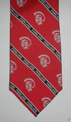 Corbata para el cuello Parkland High School Trojans Logo 100 % seda para hombre Foto 1 de 4