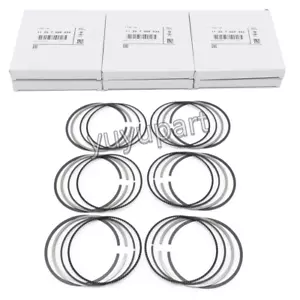 6x Piston Rings Set 85mm For BMW E90 E92 E60 E83 328i 530i X3 X5 Z4 N52B30A 3.0L - Picture 1 of 4