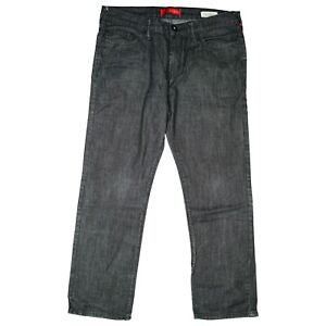 GUESS Jeans Homme Pantalon Slim Fit Droit Comfort 50 W34 L30 34/30 Noir Gris