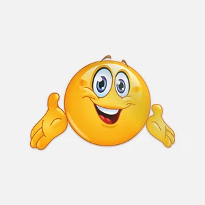 Smiley Hände Vinyl Aufkleber Sticker - Bild 1 von 1