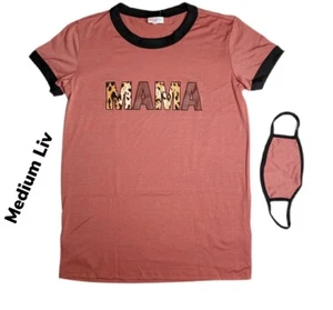 Medium LuLaRoe LIV Shirt Animal Print MAMA passt 10/12 - Bild 1 von 1