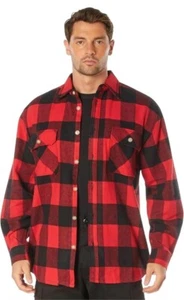 Rothco 4739Small Red Extra Heavyweight Buffalo Plaid Flannel Shirts Small Red - Picture 1 of 2