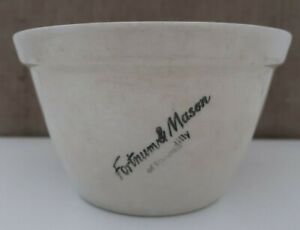 vintage 1920s FORTNUM & MASON Piccadilly Engld small ceramic PUDDING BOWL Basin