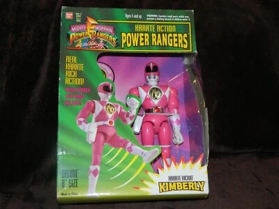 Bandai Mighty Morphin Power Rangers 1994 Karate Kickin Kimberly NUEVO Foto 1 de 4