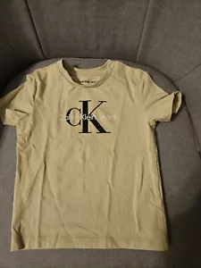 Original Calvin Klein T Shirt Beige Gr. 86 Nur 1 Mal Getragen Wie Neu - Bild 1 von 5