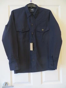 DRAKE'S BLUE RIPSTOP OVER SHIRT SIZE XS NEW WITH TAG - Picture 1 of 5
