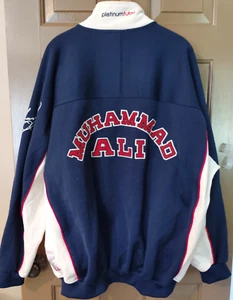 Vintage Muhammad Ali Platinum Fubu Gr. XL Jacke Full Zip bestickt - Bild 1 von 15