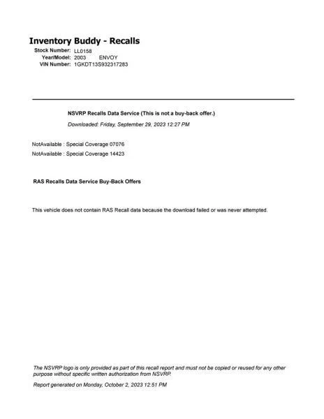 Motor limpiaparabrisas compatible con 02-09 ENVOY 201571 Foto 1 de 1