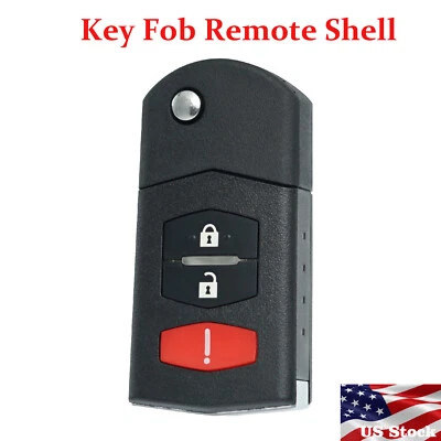 For 2007 2008 2009 2010 2011 2012 2013 2014 Mazda 5 Flip Car Key Fob Case Shell - Image 1 of 4