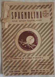 Partitura Orquesta Española Ennio Palitta 1931 Ediciones Ungaro 1931 One Step - Imagen 1 de 1
