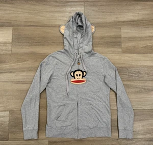Paul Frank Women's Hoodie Sweatshirt FITS MEDIUM Zip Vintage Y2K Monkey Ears - Picture 1 of 15