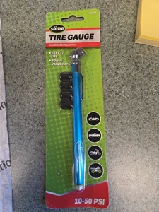 Slime Tire Gauge 1023-A 10-50 PSI W/Bonus Valve Caps - Picture 1 of 2