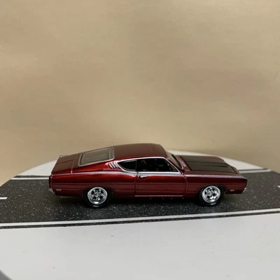 Johnny Lightning Retro Series ‘69 Ford Torino Talladega Dark Red 1:64 Scale NM - Image 1 of 4