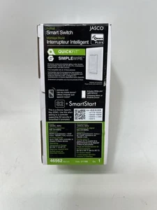 Jasco Z-Wave Smart Light Switch 46562 ZW4008 GE 15A White New Smart Home - Picture 1 of 3
