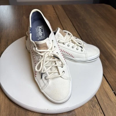 Zapatos de moda banderín MLB campeón de puntada de béisbol Keds para mujer talla 8 Foto 1 de 4