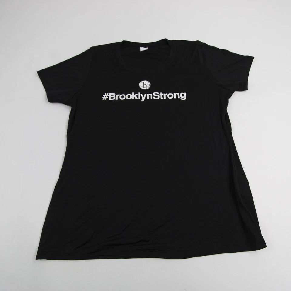 Brooklyn Nets Sport-Tek Short Sleeve Shirt Women's Black New - Image 1 of 1