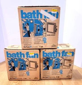Set of 3 Vintage Air Care AC2840 Bath Ventilation Fans 2 New Sealed & 1 Open Box - Picture 1 of 8