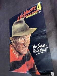 A Nightmare On Elm Street 4: The Dream Master ORIGINAL VIDEO STORE POSTER 1988 - Picture 1 of 12